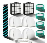 AZ3900UKTBK Filter and Roller Brush for Shark AZ3900UKT PowerDetect Corded Upright Vacuum Cleaner: 1 Soft Roller Brush, 2 HEPA Filters, 4 Foam & Felt Kit, 4 Odor Neutralizer Cartridge