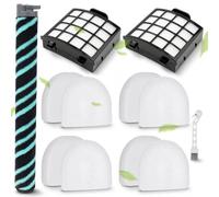 AZ3901 Brushroller Filter Parts for Shark PowerDetect Upright Vacuum UV3900 | Replacemen Parts for Shark Power Detect DuoClean Vacuum UV3900CCO Filter, 1 Roller Brush,2 HEPA & 4 Foam&Felt Filters, 8 Pack