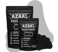 Azaal Nasal Strips for Snoring 40 Pieces - Extra Strength Nose Strips for Men & Women, Anti Snoring Devices for Relief & Nasal Congestion,Black Nasal Strips for Safe & Drug-Free Sleep