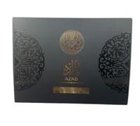 AZAD BLACK 3-Piece Men’s Luxury Perfume Set - 100ml Eau de Parfum, 90ml Hair Perfume & 90ml Body Spray - Long Lasting Masculine Arabic Oud Scent - Premium Black Gift Box for Men