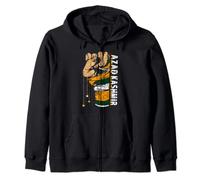 azad kashmir- Jammu & Kashmir Flag Free Kashmir Zip Hoodie