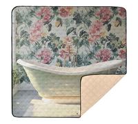 Azalea Elegant Bathtub Large Sturdy Baby Activity Play Mat for Floor 1-Piecing Baby Play Tummy Time Mat for Baby Toddler Infant, 50'' x 50''