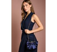 Azalea Satin Bow Detail Clutch Bags Coast Navy One Size