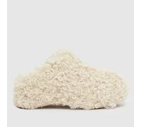 Azalea Wang Darwin Poodle Mule Sandals in Natural UK 8 (EU 41)