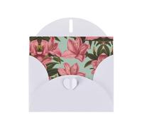 Azalea White Patterns greeting card 6x4 inches with envelope, covering birthdays, weddings and other occasions