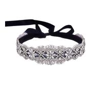 azaleas Women's Crystal Thin Wedding Belt Sashes Bridal Sash Belt for Wedding, Bridesmaid Flower Girl Dress Accessories 16IN, Black