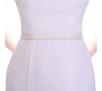 Azaleas Women's Pearls Bridal Bridesmaid Dresses Sash Belts,Beaded Wedding Belt Bridal Belts Ivory, Ivory, One Size