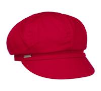 Seeberger Azalee Newsboy Cap Cotton (One Size - red)
