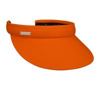 Seeberger Azalee Women’s Visor, Cotton Sun Visor, Sun Protection, beach visor - Red - One size