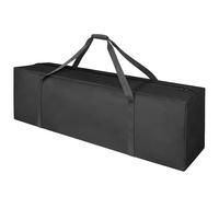 AZAMIA Sports Duffle Bag Extra Large Travel Duffel Luggage Bag with Upgrade 2-way Lockable Zippers, Durable & Water Resistant, Black, 52inch, Sport