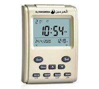 Azan Table Clock Arab Desktop Prayer for All Prayers Bla Direction Home/Office/Mosque Digital Azan HA-3011 LCD Prayer Table Clock Arab Desktop Alarm Clock Bedside Living Room Decoration