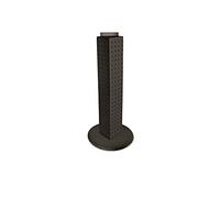 Azar Displays 700227-BLK Four-Sided 4"W x 24"H Pegboard Tower with Revolving 9" Base, Black