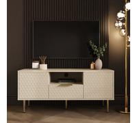 Azariah Tv Unit Glam Living Room Media Cabinet With Storage And Stylish Design