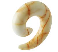 AZARIO LONDON 10MM Stone Marble Pattern UV Acrylic Spiral Tapers Ear Plug Piercing - Sold by Piece