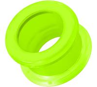 AZARIO LONDON 16mm Light Green UV Acylic Flesh Tunnel- Externally Threaded Screw Fit Gauge - Ear Stretchers- Acrylic Plugs and Tunnels - Sold by Piece
