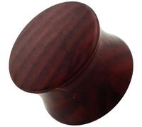 AZARIO LONDON 6MM Plain Brown Wood Pattern UV Acrylic Saddle Double Flared Gauge Ear Plug Piercing - Sold by Piece