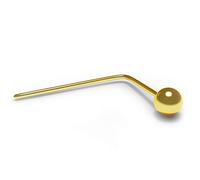 AZARIO LONDON 9K Yellow Gold Nose Stud 2MM Plain Ball Top 22 Gauge L Bend Nose Stud Piercing