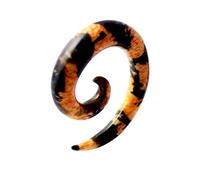 AZARIO LONDON Colorful Cheetah Pattern UV Acrylic Spiral Tapers Gauge Ear Plug Piercing - Sold by Piece
