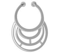 AZARIO LONDON Half Maze Horseshoe 925 Sterling Silver Fake Septum Ring- Faux Septum Ring- Sterling Silver Fake Septum