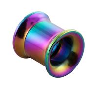 AZARIO LONDON Rainbow Anodized 316L Surgical Steel Flesh Tunnels- Internally Threaded Ear Gauge - Plugs and Tunnel