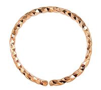 AZARIO LONDON Rose Gold Plated Laser Cut Design 925 Sterling Silver Nose Ring Hoop - Nostril Piercing Ring- Sterling Silver Nose Ring - 20 Gauge - 10mm Diameter Nose Ring