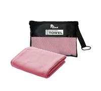 azark Microfibre Towel - Quick Dry, Lightweight & Super Absorbent - Gym, Travel, Yoga, Camping & Beach - Soft & Durable - Multiple Sizes (Pink, Large)