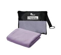 azark Microfibre Towel - Quick Dry, Lightweight & Super Absorbent - Gym, Travel, Yoga, Camping & Beach - Soft & Durable - Multiple Sizes (Purple, X Large)
