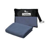 azark Microfibre Towel - Quick Dry, Lightweight & Super Absorbent - Gym, Travel, Yoga, Camping & Beach - Soft & Durable - Multiple Sizes (Navy, X Large)