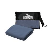 azark Microfibre Towel - Quick Dry, Lightweight & Super Absorbent - Gym, Travel, Yoga, Camping & Beach - Soft & Durable - Multiple Sizes (Navy, Medium)