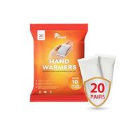 azark Unisex Disposable Hand Warmers 20 Pack, Up to 10 Hours Heat Instant Fast Heating Packs for Men & Women Portable Pocket Size, Ideal for Sports, Camping, Hiking, Travel, Skiing, Cold Weather