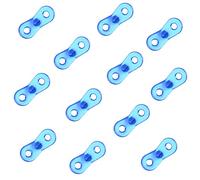 Azarxis Aluminum Guyline Tensioner Guy Rope Adjuster Wind Cord Buckle 12 Pack Lightweight for Camping Hiking Backpacking Picnic Outdoor Tent Accessory (Eyes Shape (Blue) - 12 Pack)