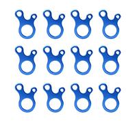 Azarxis Aluminum Guyline Tensioner Guy Rope Adjuster Wind Cord Buckle 12 Pack Lightweight for Camping Hiking Backpacking Picnic Outdoor Tent Accessory (Snail Shape (Blue) - 12 Pack)