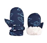Azarxis Baby Winter Mittens Kid Toddler Warm Gloves with Fleece Lining Thermal Windproof for Boys Girls Children Snow Skiing Skating Cycling Walking (Navy Blue, 2-4 Years)