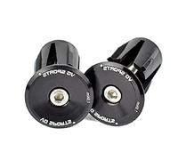 Azarxis Bike Handlebar Bar End Plugs Caps Aluminum Alloy Bicycle Handle Bar Ends 2 Pack for Road Bike Mountain Bike MTB BMX Fixie (Black, 23.5mm)