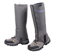 Azarxis Hiking Leg Gaiters Snow Leggings Gaiter for Men Women Ladies Waterproof Lightweight Durable Breathable for Walking Mountain Climbing Cycling Gardening Outdoor Research (Grey, S)