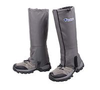 Azarxis Hiking Leg Gaiters Snow Leggings Gaiter for Men Women Ladies Waterproof Lightweight Durable Breathable for Walking Mountain Climbing Cycling Gardening Outdoor Research (Grey, XL)