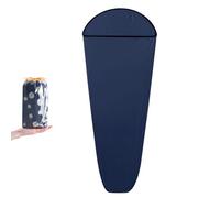 Azarxis Insulated Sleeping Bag Liner, Mummy Sleeping Bag Liner Adult Sleep Sack Travel Sheets Camping Sheet Single Size 78.74" x 31.5" for Hotels Hostels Backpacking Hiking (Navy Blue)