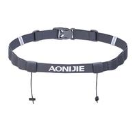 Azarxis Race Number Bib Belt with 6 Storage Gel Loops Adjustable Elastic Webbing for Men Women Runners Running Jogging Triathlon Marathon Trail Race Cycling (Grey)
