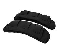 Azarxis Replacement Tactical Shoulder Strap Pads 2 Pack Extra-Thick Removable Cushions for Molle Pouch Messenger Laptop Computer Briefcase Luggage Duffel Sport Camera Guitar Bag (Black)