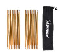 Azarxis Tent Pole Replacements Set of 2, Aluminum Tent Rod with Elastic Shock Corded Adjustable Tent Support Frames Repair Kit Tent Accessories Camping Equipment for Hiking Backpacking (Gold - 4.04m)