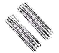 Azarxis Tent Pole Replacements Shock Corded Aluminum Support Rod Kit Adjustable Tent Accessories Equipment for Camping Hiking Backpacking Trekking Travel Tent Awning Set of 2 (Grey - 3.43m)