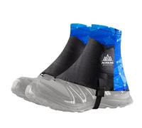 Azarxis Trail Gaiters Low Ankle Gaters Protective Shoe Covers Breathable Sand Prevention for Running Hiking Trail Racing Jogging Climbing Hunting Men Women Youth (Blue)