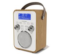 Azatom Blackfriars Dab / Dab+ Radio With Rechargeable Battery, Bluetooth, Alarms, Fast Presets And Remote (Oak)
