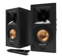 AZATOM CX2 Bookshelf Speakers 60W RMS | Bluetooth | 3” Graphite compound Woofer & Horn Silk Tweeter | 24bit DAC | Remote Control. Perfect for Computer Gaming, Turntable, HiFi, Home Theatre (BLACK)