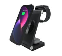 AZATOM E2000 3 in 1 Magnetic Wireless Charger, Fast Charging for iPhone 15,14,13,12,11,Pro, Pro Max,XS,XR,X, Apple Watch Ultra, 8,7,6,5,4,3,2,SE Airpods Pro,3,2