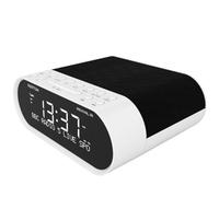 AZATOM DAB/DAB+ & FM Bedside Digital Radio | Dual Alarms & Sleep Timer | USB Device Charging | Mains Powered | Bluetooth | Perfect for the Bedroom Revival R1 (White)