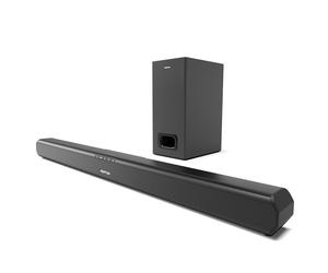 AZATOM Soundbar 2.1 with External Subwoofer | 120W Surround Sound | Bluetooth, HDMI ARC, Optical, AUX, Remote Control | Home Theatre Audio System for 4K TVs & Movies Studio Premier SP1000X