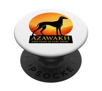 Azawakh Dog Silhouette Sunset Ancient Breed PopSockets Adhesive PopGrip