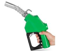 Azdele 1 Inch NPT Green Automatic Fueling Nozzle 1-3/16 Inches(OD=30mm) Spout Auto Shut Off Aluminum Alloy Diesel Petrol Fuel Nozzle, The Max Flow Rate 120L/Min