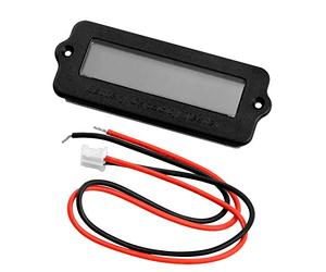 AZDelivery 12V LY6W Lead Acid Battery Capacity Digital LCD Display 12V/24V/36V/48V Lithium Li-ion Battery Status Meter Charge Indicator 8-63 V DC including E-Book!